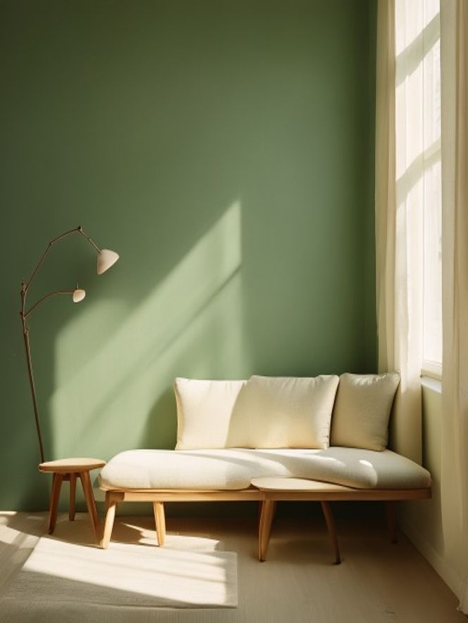 Schoon kantoorinterieur met natuurlijk licht en minimalistisch design, geen mensen